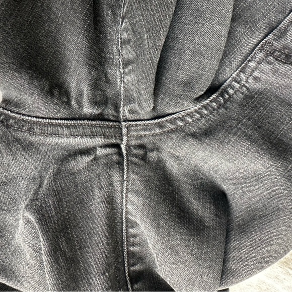 Paige High Rise Straight Ankle Jeans Black Stretch Denim Size 27 - Picture 7 of 12